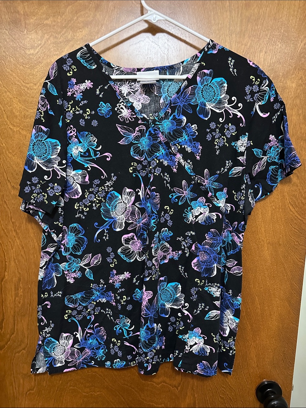 Floral Scrub Top